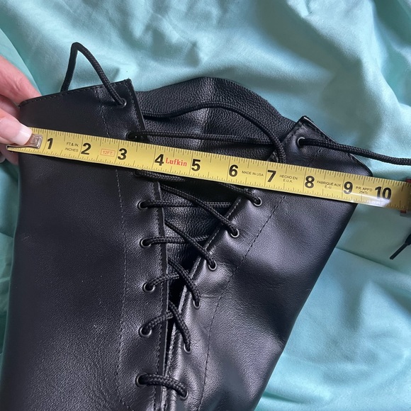 Martino Canada Lace/ Zip Riding Boot Equestrian, Moto Sz 10 wide - Picture 13 of 13